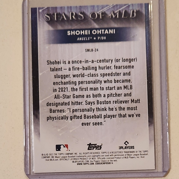 SHOHEI OHTANI BASEBALL CARD - Picture 2 of 2